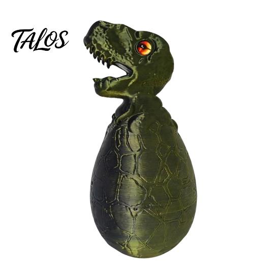 Articulated Dinosaur Figure 3D Printed Egg Toy, Tyrannosaurus Fidget Toy for Stress Relief Dino Relief, Desktop Ornament Home Office