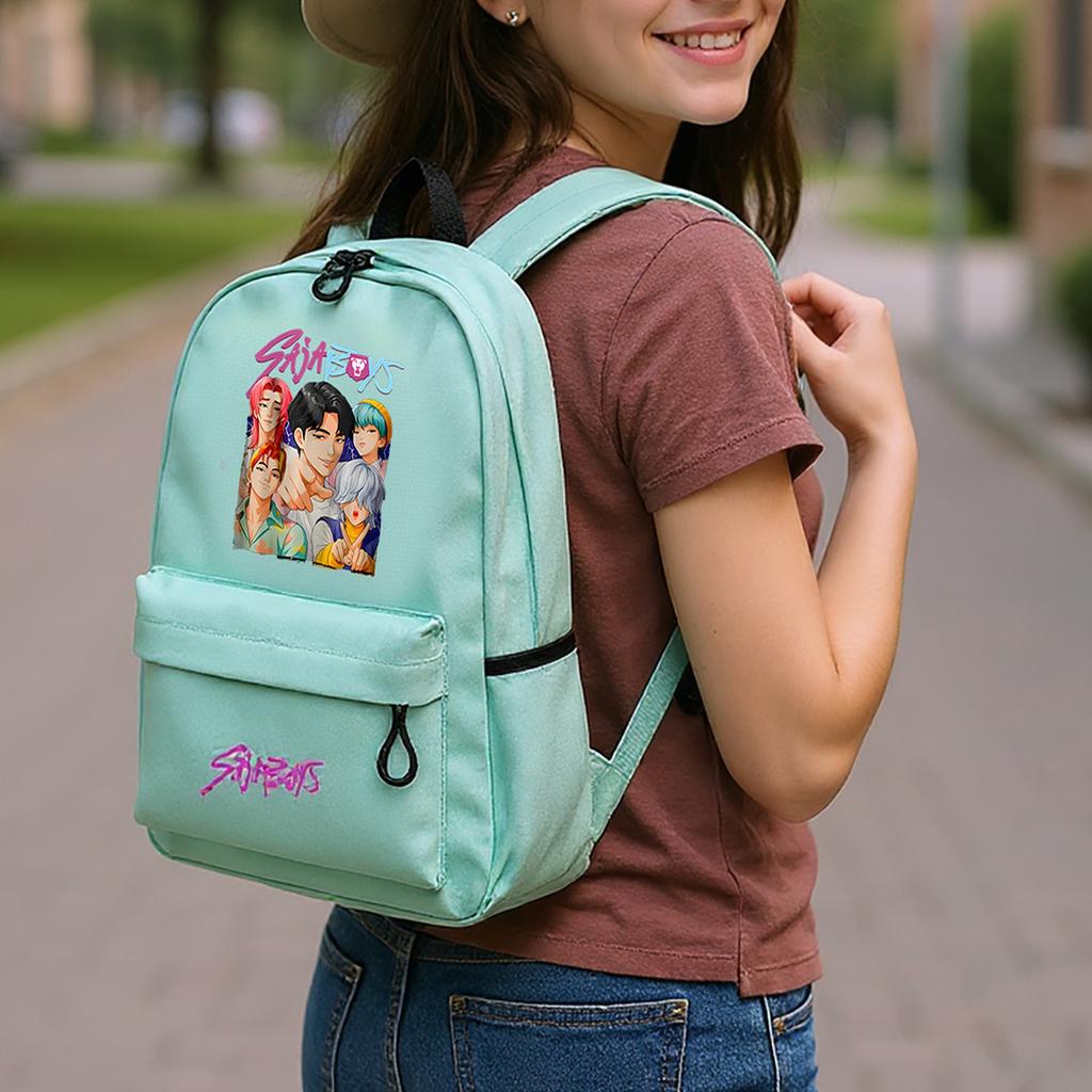 Features The Saja Boys Print, Inspired By The Witch Hunters, With , Kid-friendly Action Illustrations Of The Characters