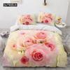 Luxury 3D Bedding Set Europe Double Duvet Cover Set Bed Linen Comfortable BlanketQuilt Cover Bed Set Nordic Colour