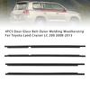 4 шт. Наружный молдинг уплотнителя стекла двери для Toyota Land Cruiser LC 200 2008-2015