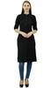 Phagun Cotton Plain Kurti Tunic Mandarin Collar Ethnic Casual Kurta Blouse