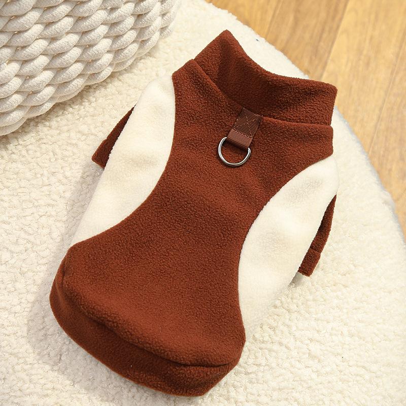 New 2026 Fleece Lined Dog Coat Winter Warm Clothes for Small Medium Dogs Bichon French Bulldog Pet Apparel Dog Clothes