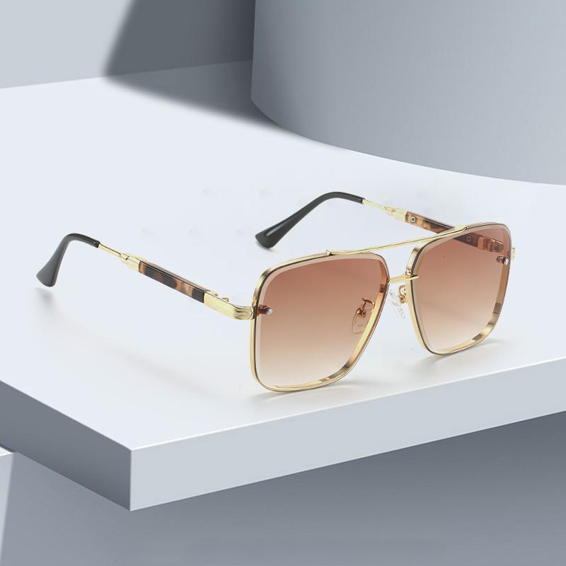Новые винтажные женские солнцезащитные очки, модные, квадратные, с золотой окантовкой, с линзами с фиолетовым градиентом, солнцезащитные очки, подарок