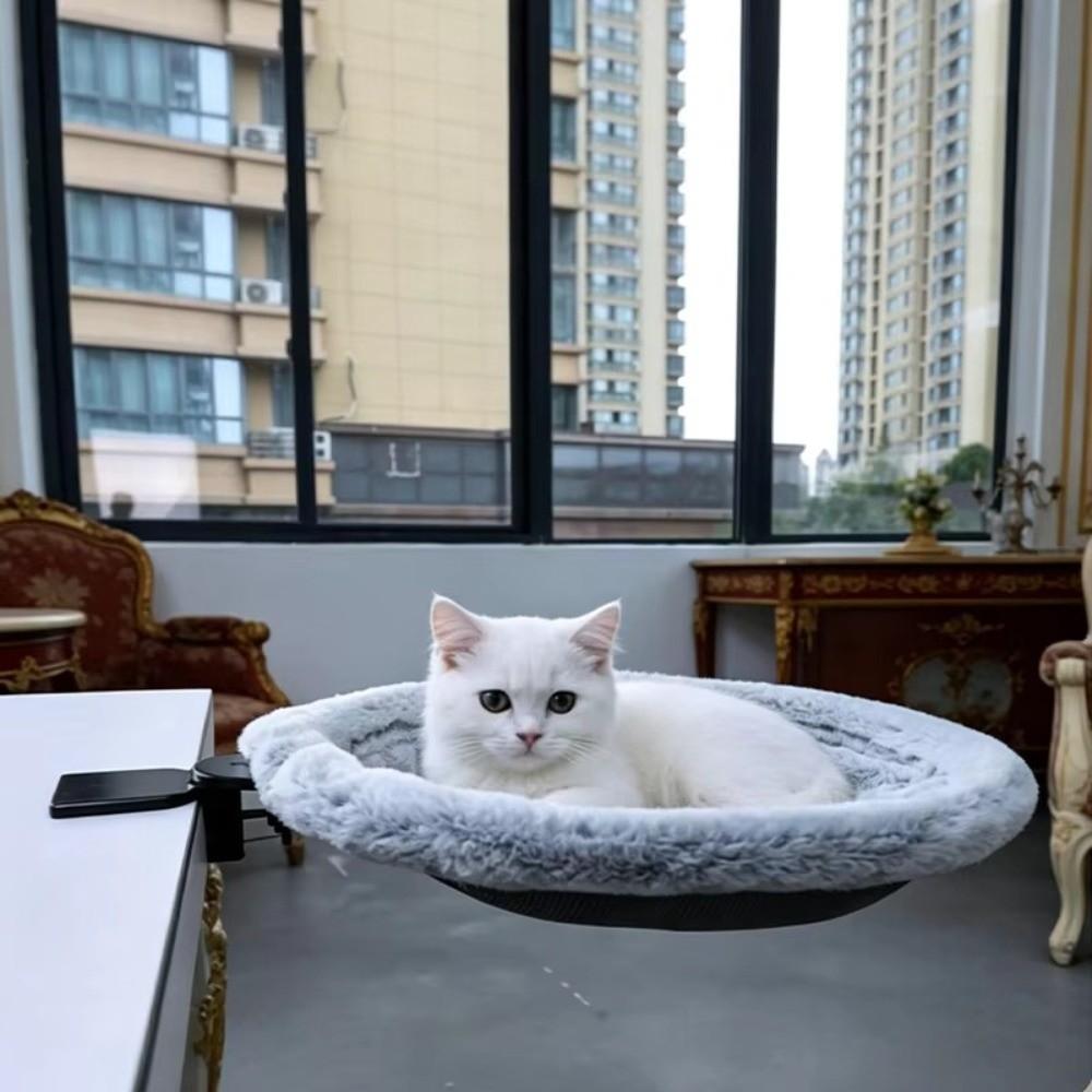 Space Saving Cat Bed Desk Fabric Foldable Cat Nest Hammock New Cat Hammock Window Use
