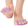 1 пара трехпальцевый разделитель пальцев корректор косточки hallux valgus фиксатор перекрывающихся пальцев ортез инструмент для выпрямления пальцев