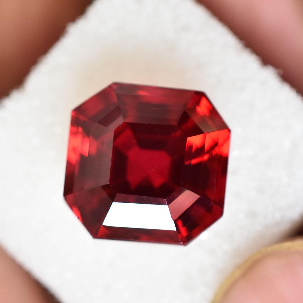 Natural Red Ruby Loose Gemstone 15 ct Square Cut for Valentine'S Day for Jewelry Making and Crafts