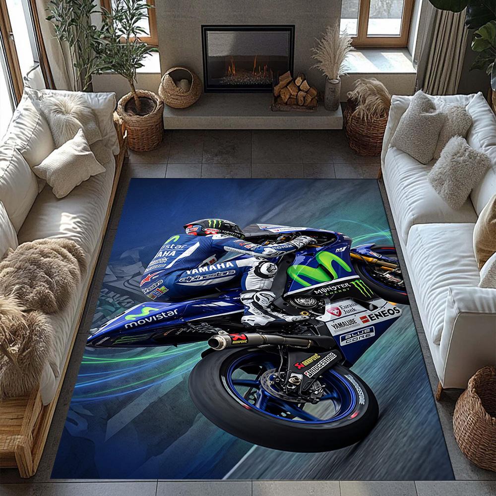 Jorge Lorenzo Customizable Name Area Rug Suitable For Hallway Dormitory Entryway Living Rooms Antislip Rug Anime Office Decor Best For Christmas