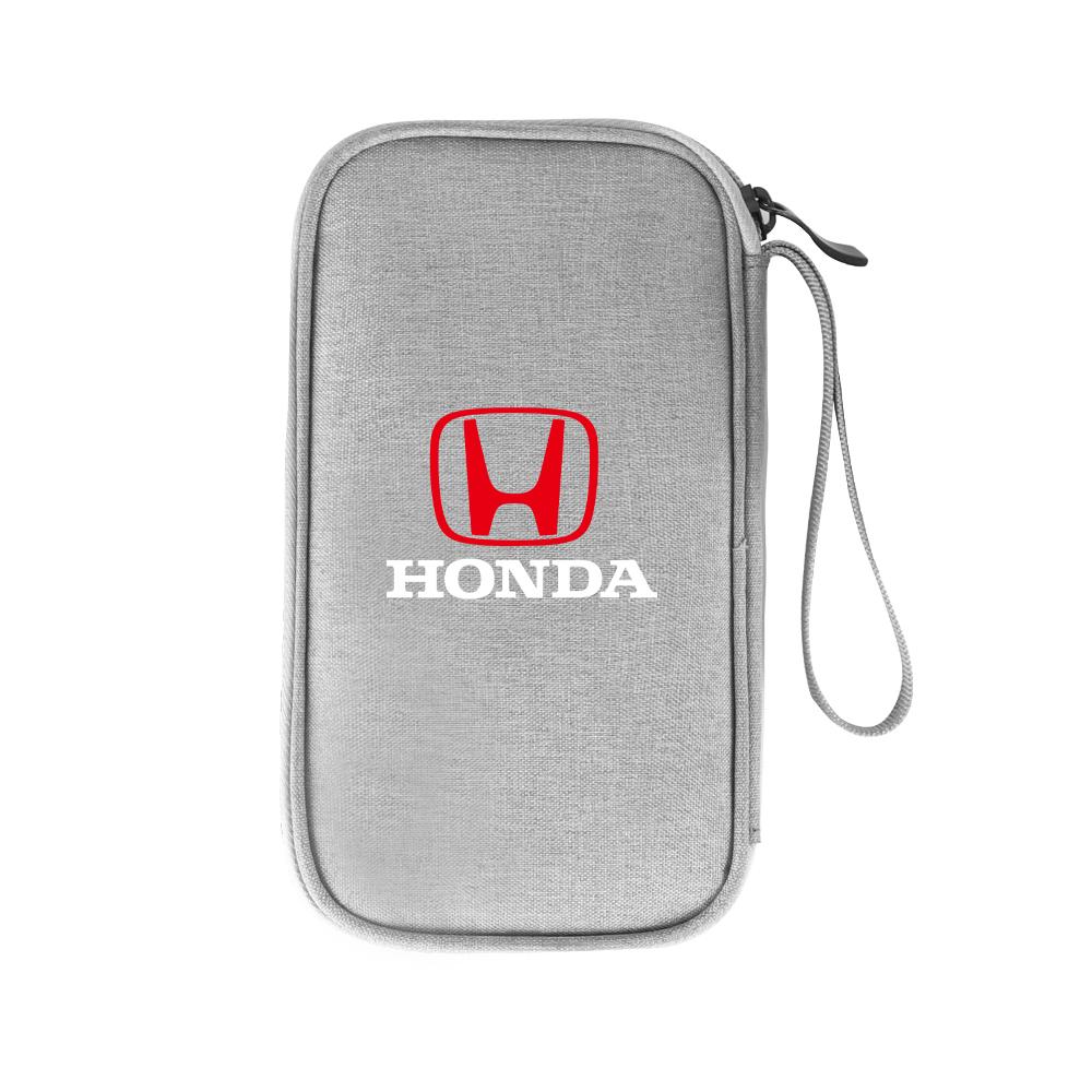 AQW1 Car Digital Supplies Storage Bag Key USB Cable Earphone Organizer Box For Honda Civic Accord Hrv Jazz CR-Z Element Insight MDX