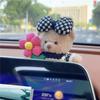 Украшения для приборной панели салона автомобиля, плюшевый медведь для украшения центральной консоли автомобиля, автомобильные аксессуары для женщин и девочек, украшения для домашнего офиса, подарки