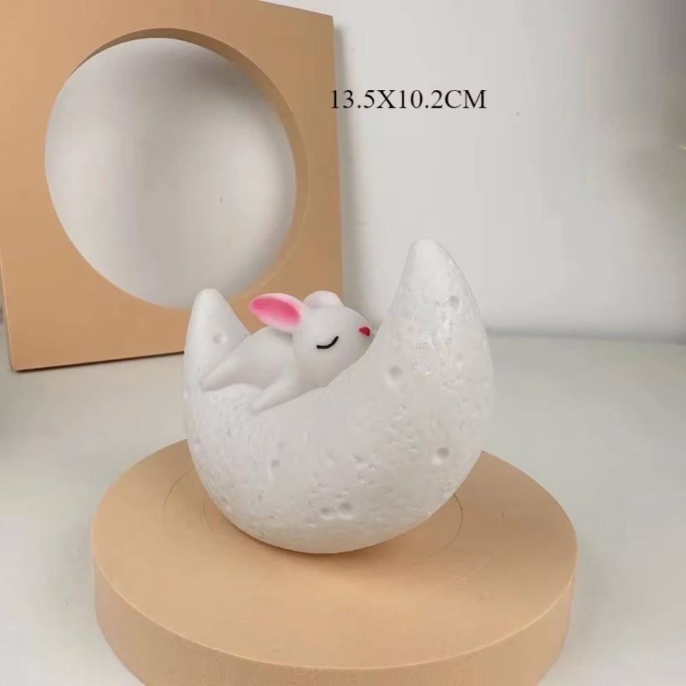 Cartoon LED Night Light Moon Rabbit Atmosphere Light Creative Sleep Light Desktop Decoration