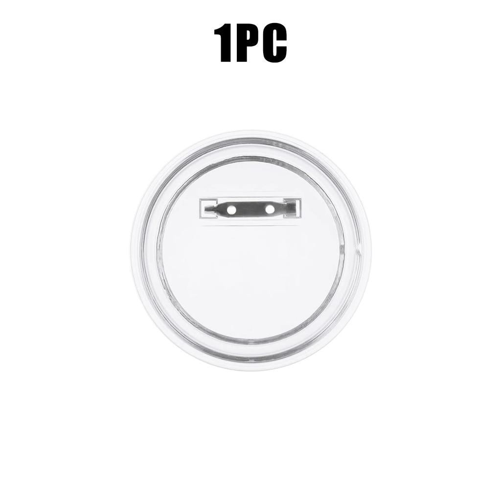 Acrylic Circle Badge Making Kit Pin Button Backs Craft Supplies Round Name Tag Blanks DIY Crafting Materials