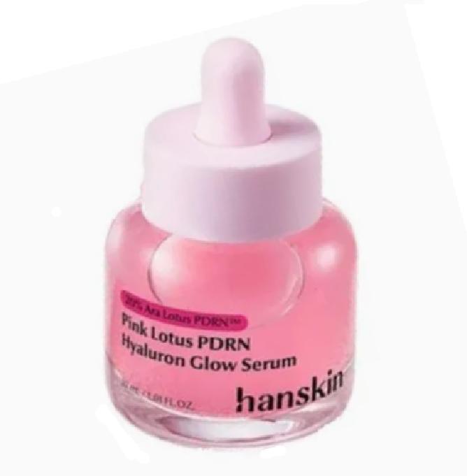 HANSKIN Ara Lotus Pink Ball PDRN Hyaluronic Radiance Serum for Hydration & Glow 30ml