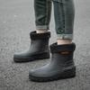 Мужские водонепроницаемые нескользящие модные резиновые сапоги средней высоты