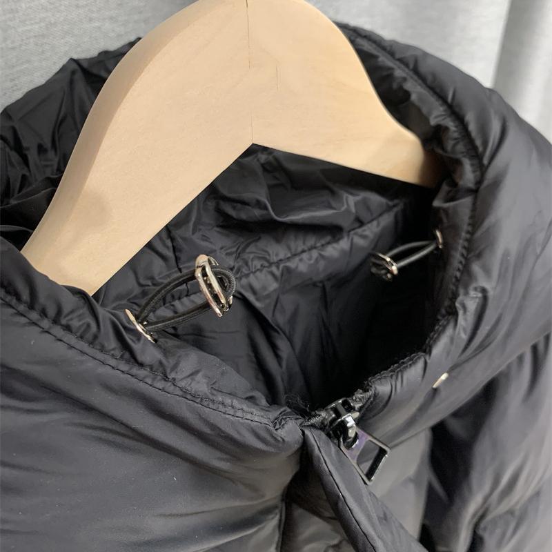 Зимняя свободная однотонная куртка с мягкой подкладкой на молнии и воротником с капюшоном, универсальное теплое белое пальто на утином пуху для женщин