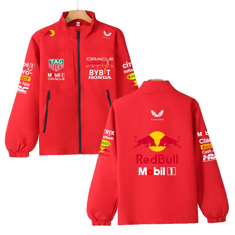 Куртка команды F1 Red Bull Летняя куртка-штормовка команды F1 Formula Racing Red Bull Racing