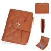 Minimalist Pu Material Ladies Short Wallet With Letter Printed And Card Organizer For Women