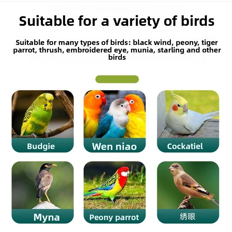 High-end Birdcage, Parrot Birdcage, Household and Villa Model, Convenient to Carry, Made of Metal Wire with an Attached Birdcage