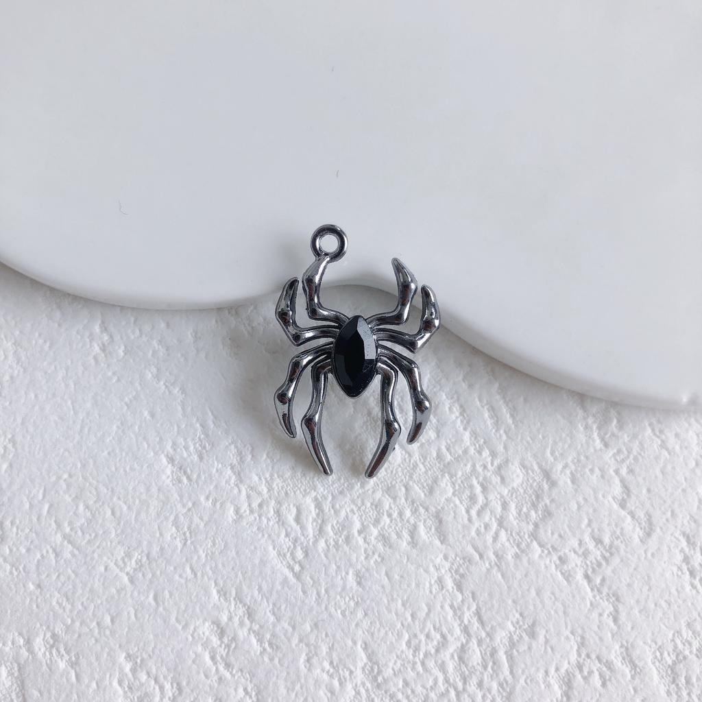 2pcs Alloy Pendants Spider Shape Colorful Unique Style Single Hole Pendants for Jewelry Making DIY Handmade Supplies Accessories
