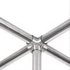 Round Tube Connector Assembly Cross Shape 5 Way Fittings Joint Fixing Part for Industry Home
