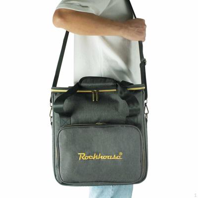 Сумка для хранения пластинок Кейс для LP с крышкой Коллекция альбомов Переноска Легко хранить Буклет Оксфорд