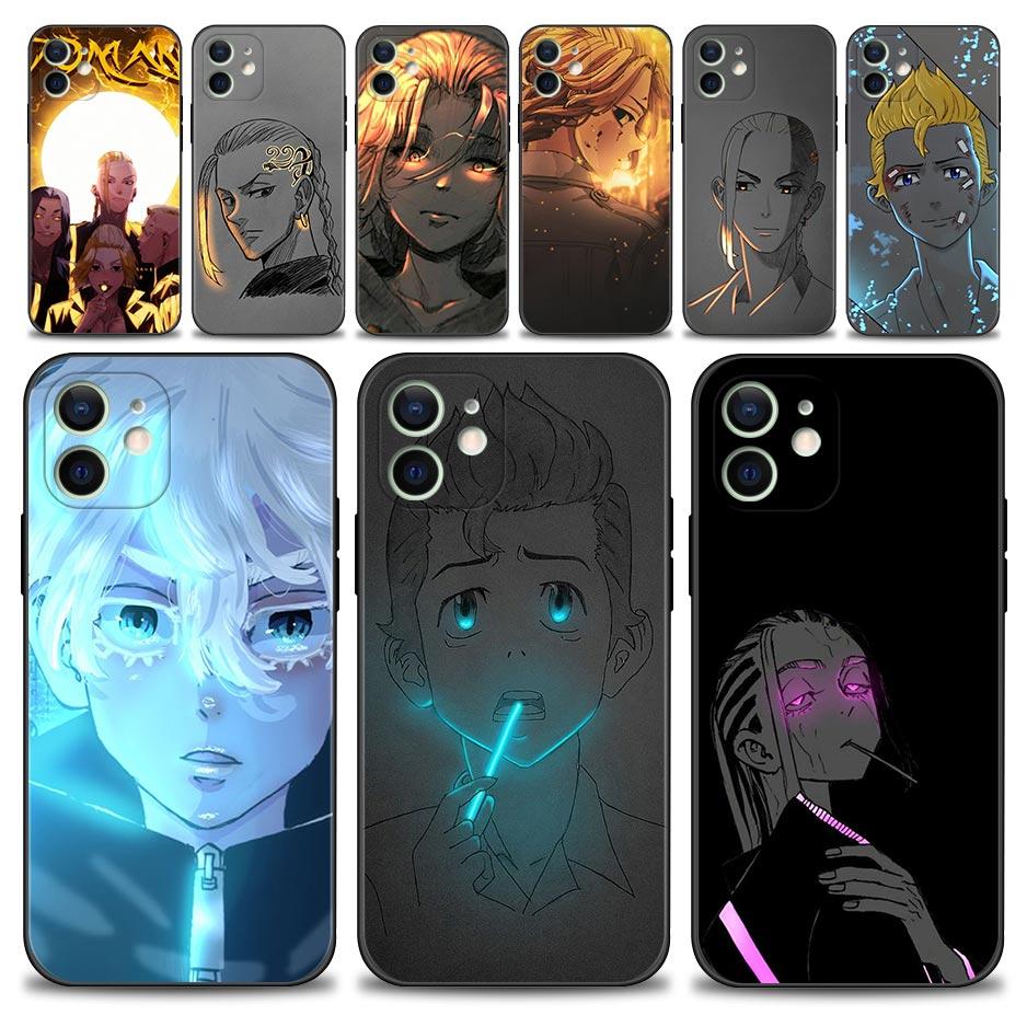 Чехол для Apple iPhone 14 11 13 12 Pro Max Mini X XR XS Max 6 6S 7 8 Plus 5 5S SE 2020 золотой синий яркий узор Tokyo Revengers