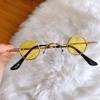 Small Round Sunglasses Metal Frame Hip Hop Punk Sun Glasses Mini Candy Color Lens Sunglasses Ins Fashion Shades For Women Men