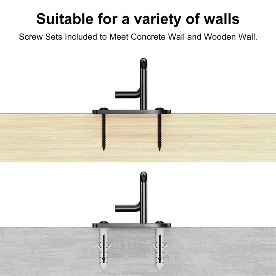 3 шт. настенный крючок для эспандера с винтом, прочный металлический домашний спортзал, силовая лента для тренировок, ремень для утяжеления тела, потолочная настенная вешалка