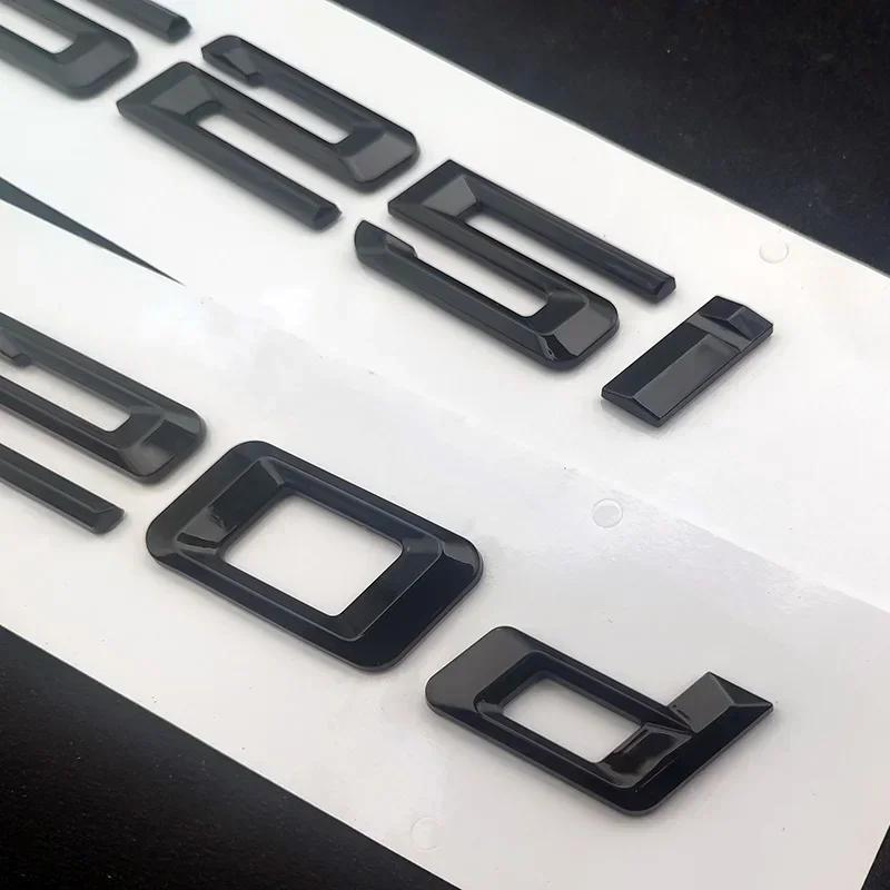 3d ABS Car Trunk Letters For BMW 530d 530i 520i 520d 535i 535d 525i 525d Logo Badge Emblem Lettering Badge Sticker Accessories QR4