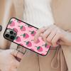 Милый Магнитный Чехол для Телефона с Клубникой Для APPLE iPhone 17 Air 16 14 13 12 Pro Max 15 Plus Беспроводная Зарядка С Чехлом MagSafe