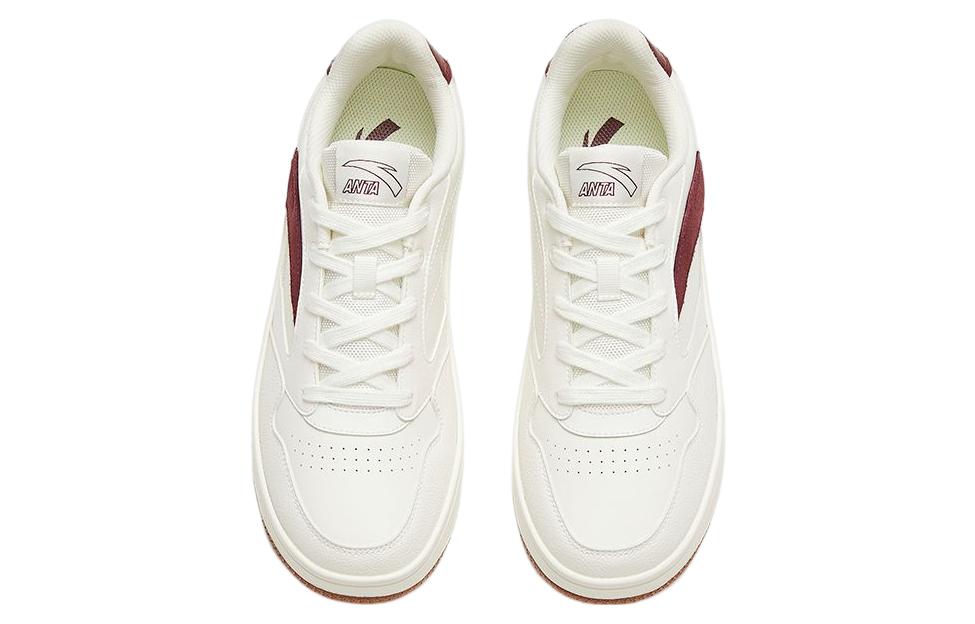 Women's Sneakers Anta Life Collection 0 Sensory Leather Slip Resistant Abrasion Resistant Low top Skateboard