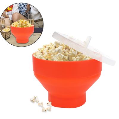 DIY машина для приготовления попкорна, микроволновая печь, миска для попкорна, ведро, высокое качество, кухонные простые инструменты, блюдо для чипсов, фруктовое блюдо, силиконовое с крышкой