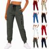 Women's Sweatpants Fall High Waisted Pants Drawstring Workout Joggers With Pockets