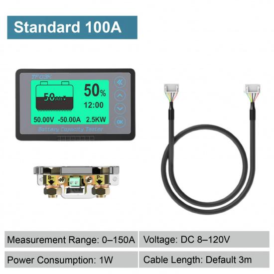 TF03KH digital current meter DC8-120V 0-750A power 1W cable length 3M for electric vehicles power supplies instruments
