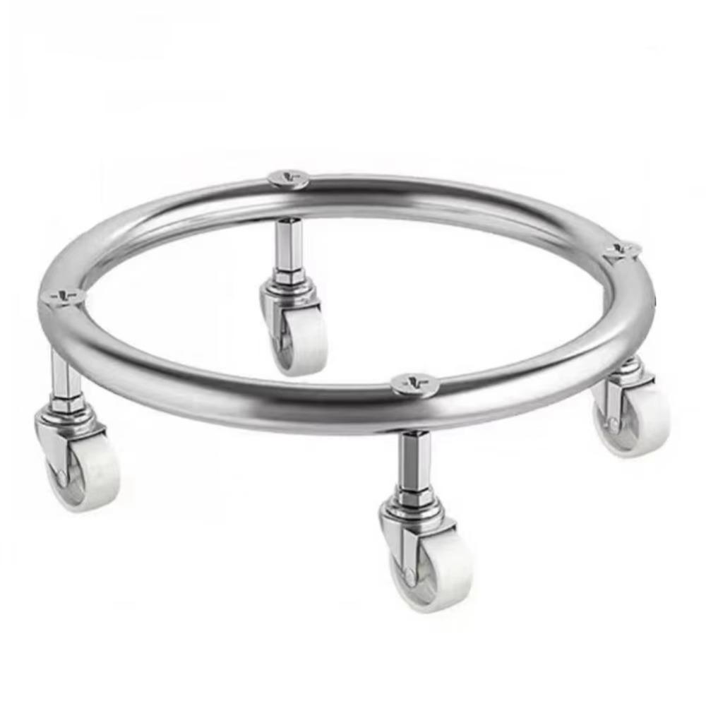 Moveable Wheels Cylinder Gas Bottle Mobile Bracket Gas Tank Bracket Outdoor Indoor