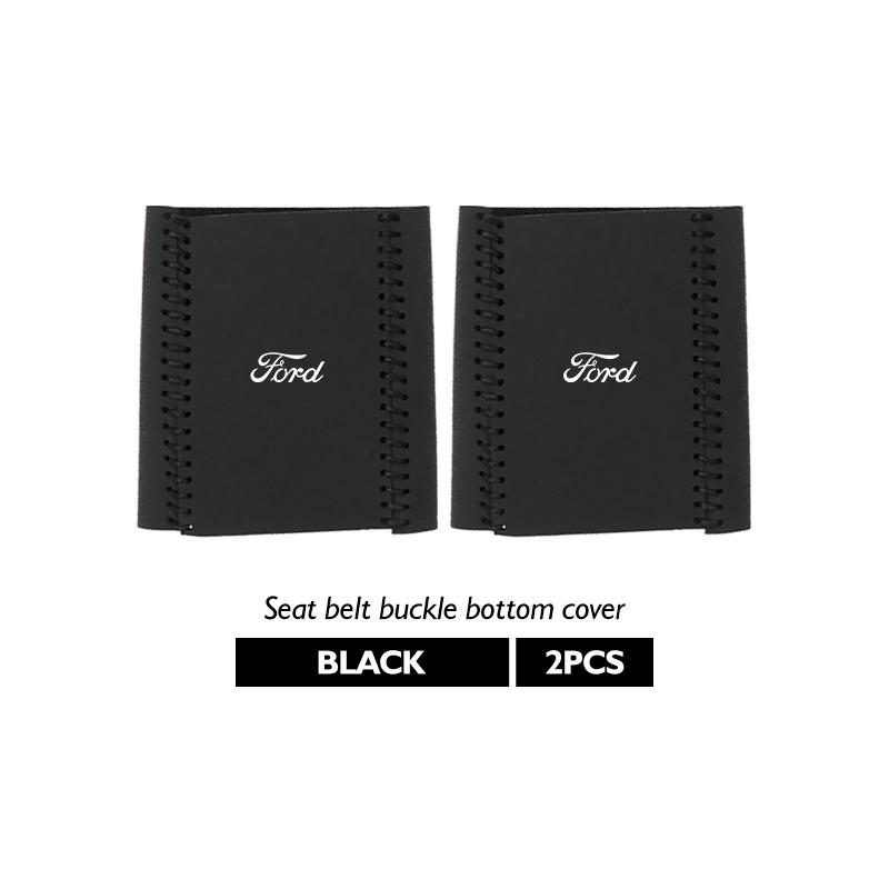 KLKQ1 Car Seat Belt Anti Scratch Buckle Protector Cover Accessories For Ford Escape Ecosport Fusion Explorer Expedition Taurus T2