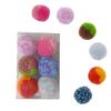 YBGGJO Cat Ball Toys, Set of 6, 4cm Diameter, Felt Pet Balls, Colored Bouncy Balls, Chew Toys for Cats, Stress Relief, Exercise, and Fun for Cats