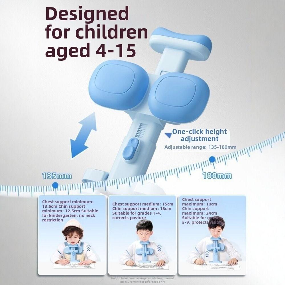 Multifunctional Students Writing Posture Corrector Height Adjustable Sit Orthosis Home Use