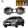 2pcs Fog Lights Headlight For Toyota Corolla Altis 2008 2009 2010 Clear Lens Front Bumper Fog Light LED Fog Lamp