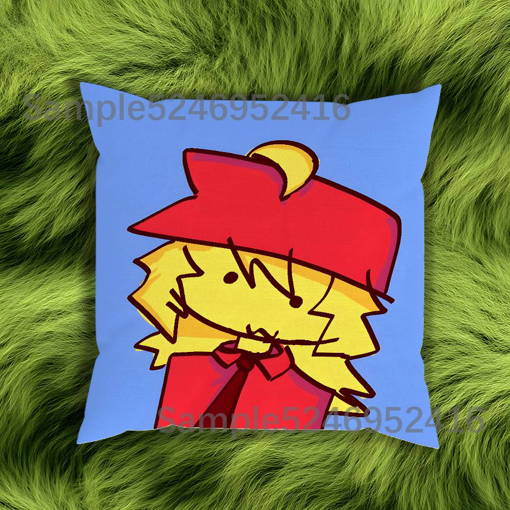 EElliot Anime Cute Cushion Cover Pillow Cover Decor Pillowcase Printed Cushion Case For Couch