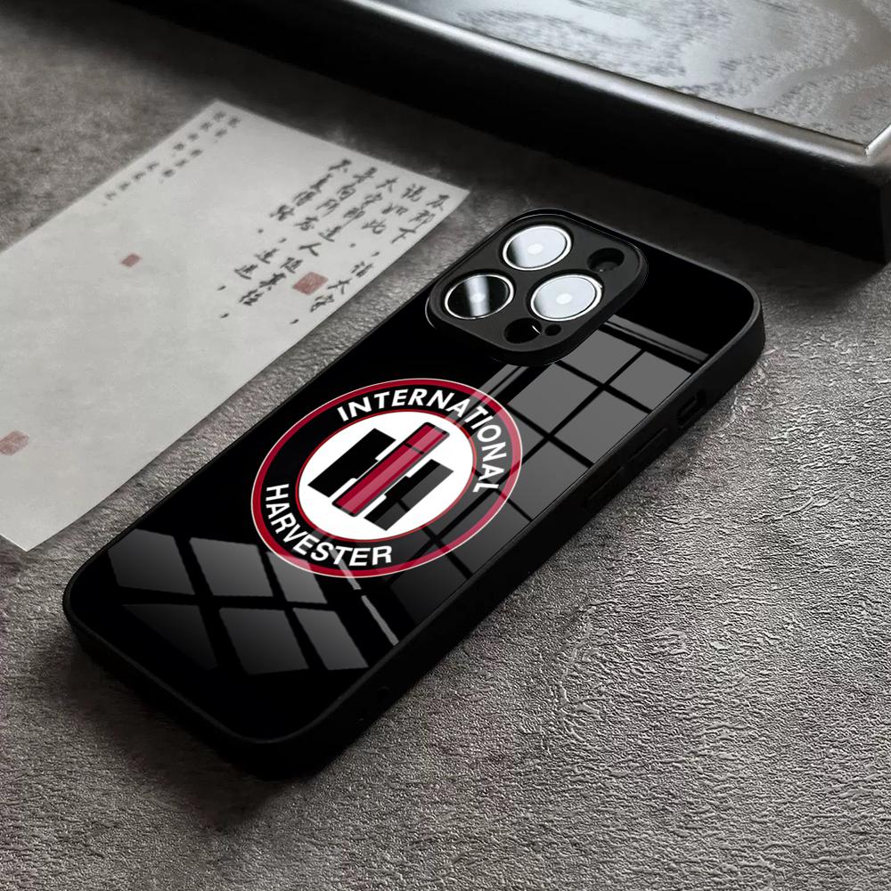 Чехол для телефона International Havester IH Tractor для iPhone 18 17 16 Pro Max 15 Plus 14 Pro 12 11 13 Mini X XR XS Max Стеклянная крышка