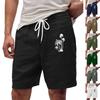 Мужские летние большие повседневные свободные спортивные брюки пляжные шорты