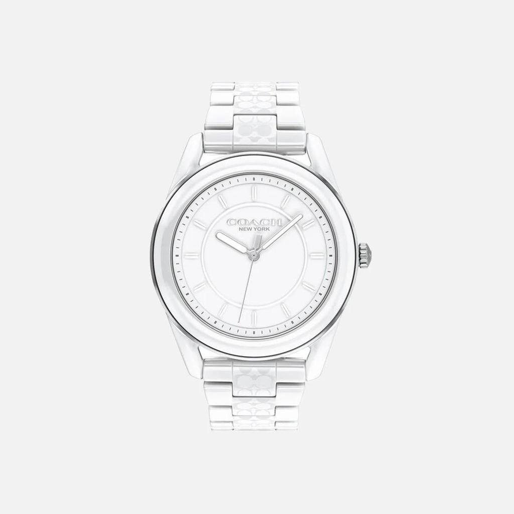 Coach Престон Белый Керамический Браслет Белый Циферблат Женские Часы Отличный Подарок 14503771