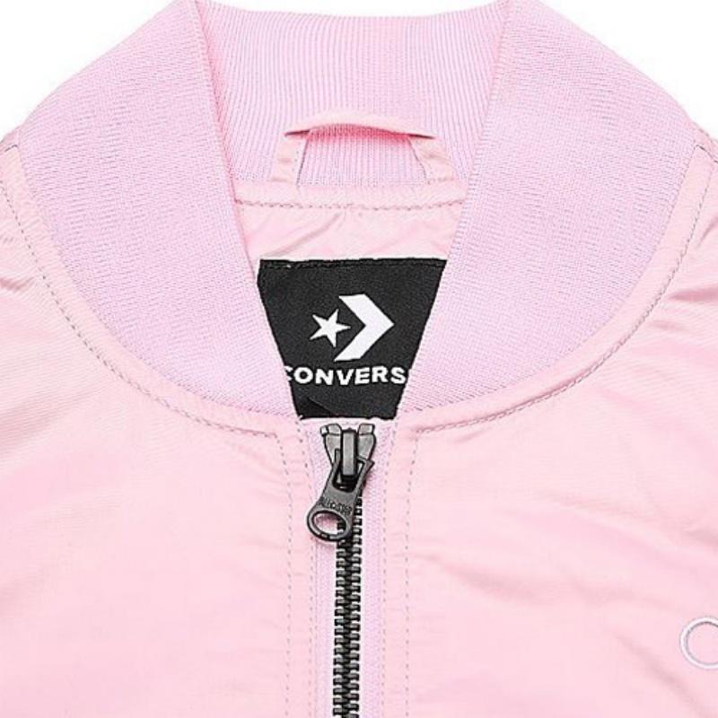Converse Куртки Женские Розовый Цвет Вишни Воротник-стойка Умеренные Другое 10007768-A02
