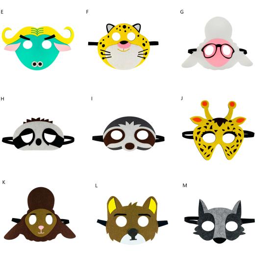 Маска на Хэллоуин, изысканная форма, яркие цвета, нетканый материал, тематика мультфильма «Зверополис», принадлежности для косплея и вечеринки.