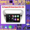 Автомобильное радио Android 14 для Peugeot 301 Citroen Elysee 2013 2014 2015 2016 2017 2018 Мультимедийный проигрыватель Стерео Carplay 2din Аудио BT