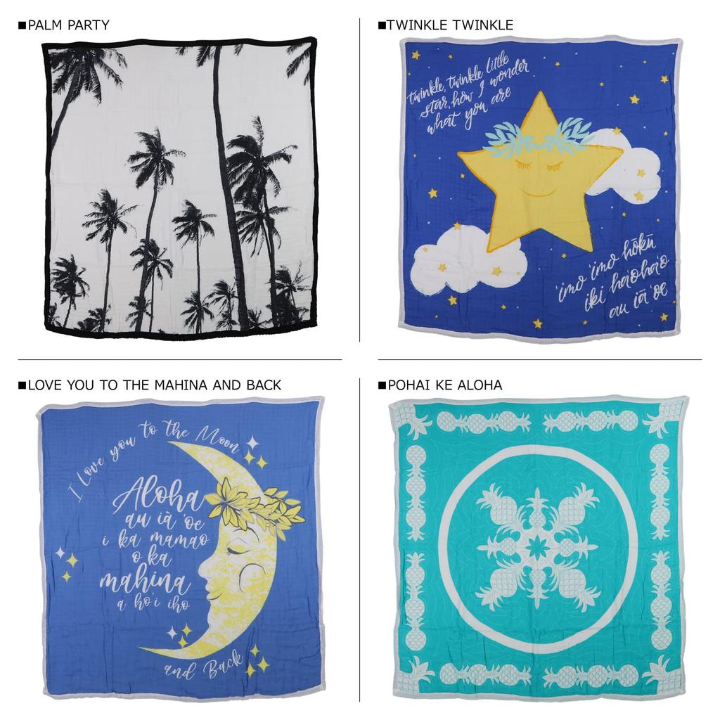 Coco Moon Kine Alphabet Pattern Hawaii 8 слоев мягкого, как 810113325507 [Одеяло/Азбука Гавайев] Одеяло, пеленка, шелк,