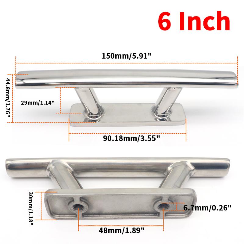 6" 8" 10" Аксессуары для лодок Морские швартовные утки из нержавеющей стали 316 Морские лодки Палубный док Утки Крепеж для яхт