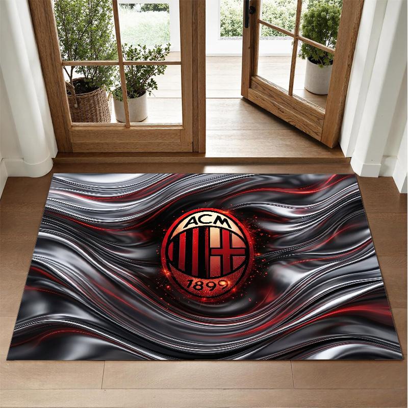 AC Milan Design Crystal Velvet Rug Soft Decorative Mat for Bedroom Entrance