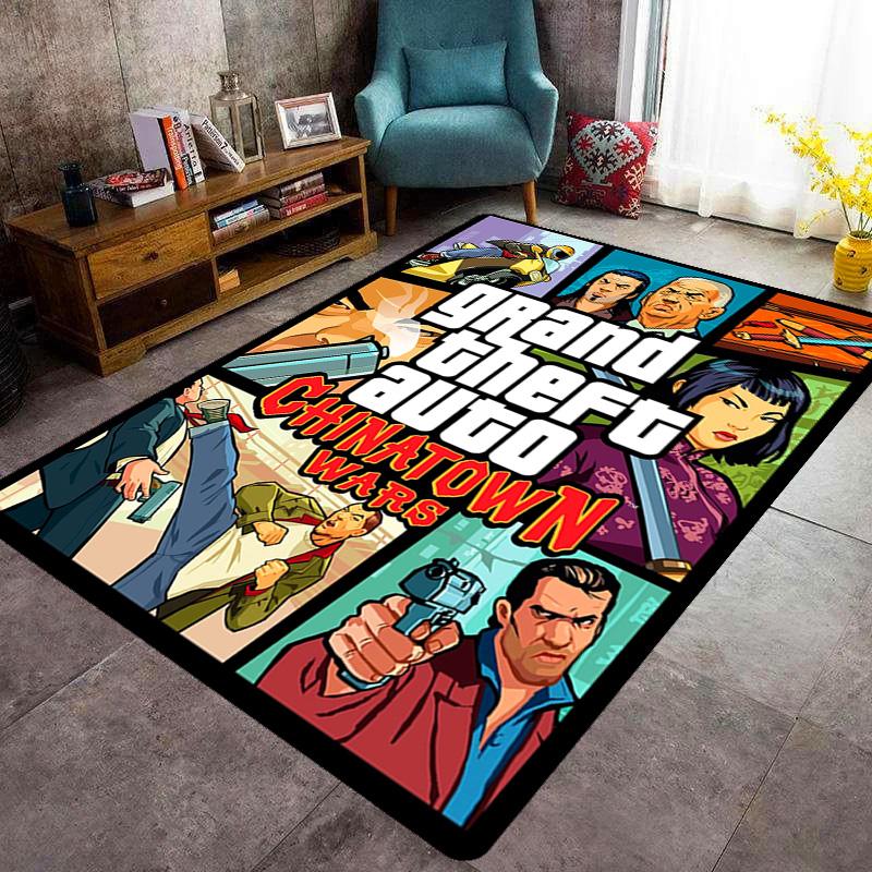 Urban Conflict: Chinatown War carpet printing floor mats Dormitory decoration Art Christmas gifts