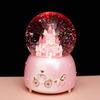 Pink Heart Castle Music Box Lantern - Snow Princess Dream Castle Birthday Gift